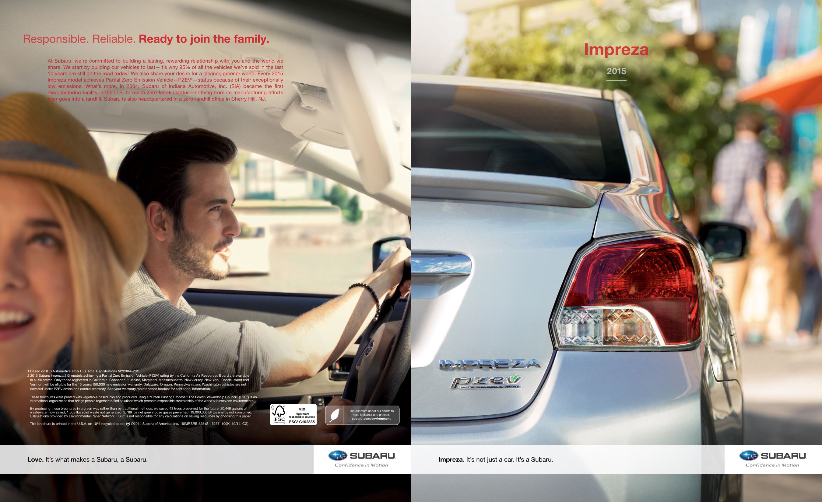 2015 Subaru Impreza Brochure